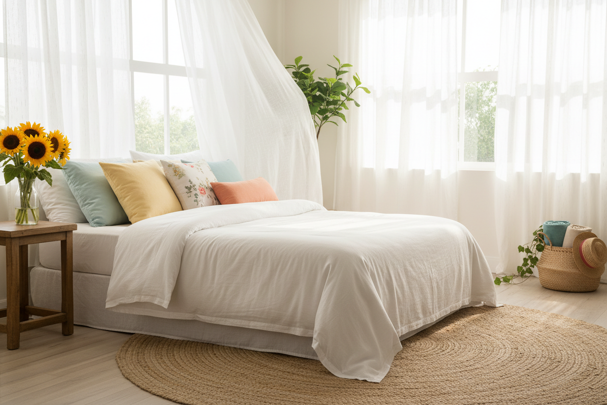 Summer Bedroom Refresh: How to Keep Your Space Cool, Bright & Beautiful