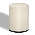 3.17 Gallon/12L Metal Trash Can with Swing Lid, Double Bucket Waste Basket,White,Modern,Elegant Garbage can,for Bathroom,Living Room,Kitchen,Office,Home,Bedroom(12L-White)
