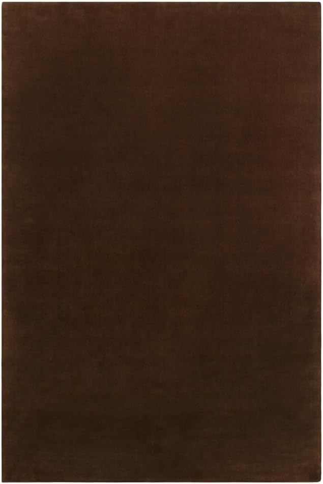 Hand-Tufted Wool Rectangle Area Rug – Soft Premium Wool Carpet for Living Room, Bedroom & Home Décor – 8X12 ft| Walnut – Durable, Non-Slip Backing, Handcrafted Rug