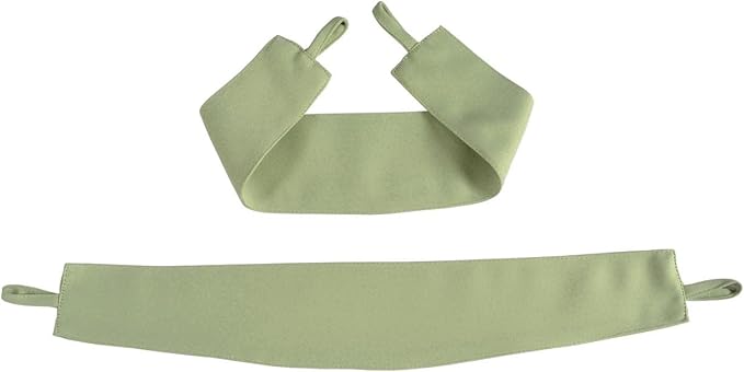 MIUCO Room Darkening Soild Grommets Blackout Curtains Panels for Doors Window Curtains 8 Eyelets Set of 2 52 Inch Wide 95 Inch Long Sage, Bonus 2 Tie Backs Included