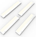 24 Inch Under Cabinet Lighting Plug in, 14W 120V 3 Color 3000K/4000K/5000K, 3 Brightness, Super Bright, Ultra Thin Under Counter Lights for Kitchen, Linkable LED Cabinet Light, White 4Pack