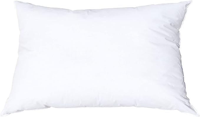 Pillowflex Synthetic Down Pillow Insert - 14x22 Down Alternative Pillow, Ultra Soft, Small Rectangle, Lumbar, Travel, Neck, Sleeping Pillow - 1 Decorative Pillow Form
