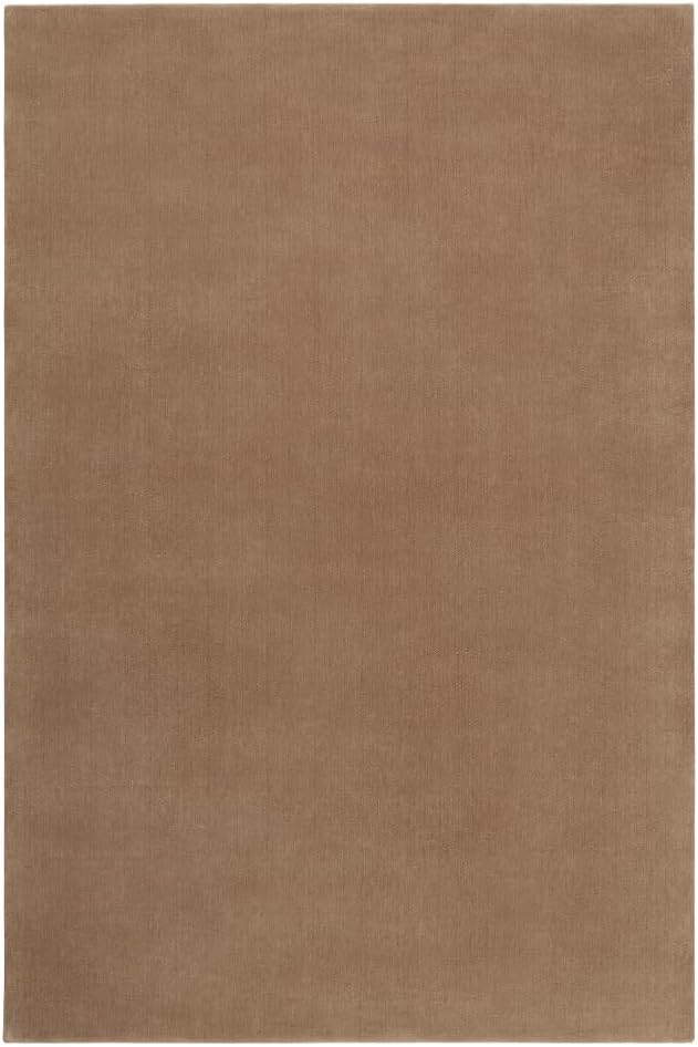 Hand-Tufted Wool Round Area Rug – Soft Premium Wool Carpet for Living Room, Bedroom & Home Décor – 8X8 ft| Chestnut – Durable, Non-Slip Backing, Handcrafted Rug