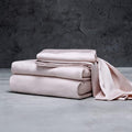 LUXOME Luxury Sheet Set | 100% Rayon (Viscose) from Bamboo | Twin XL - Blush | Deep Pockets | 3-Piece Set (Fitted, Flat, Pillowcase)