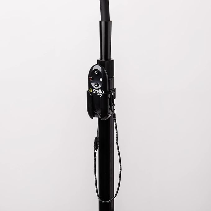 Stella Sky Two Premium 10W LED Task Light Floor Lamp - Black - Adjustable Dimmable Low Vision Natural Sunlight - Bright Macular Degeneration Lighting - Hobby, Crafting, Sewing, Artist, Reading, Office