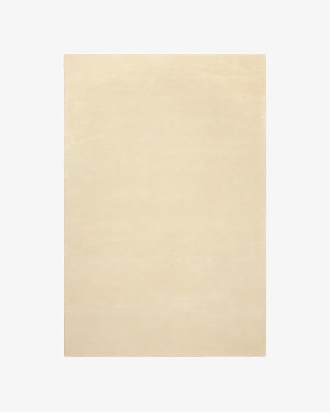 Hand-Tufted Wool Rectangle Area Rug – Soft Premium Wool Carpet for Living Room, Bedroom & Home Décor – 10X14 ft| Butter – Durable, Non-Slip Backing, Handcrafted Rug