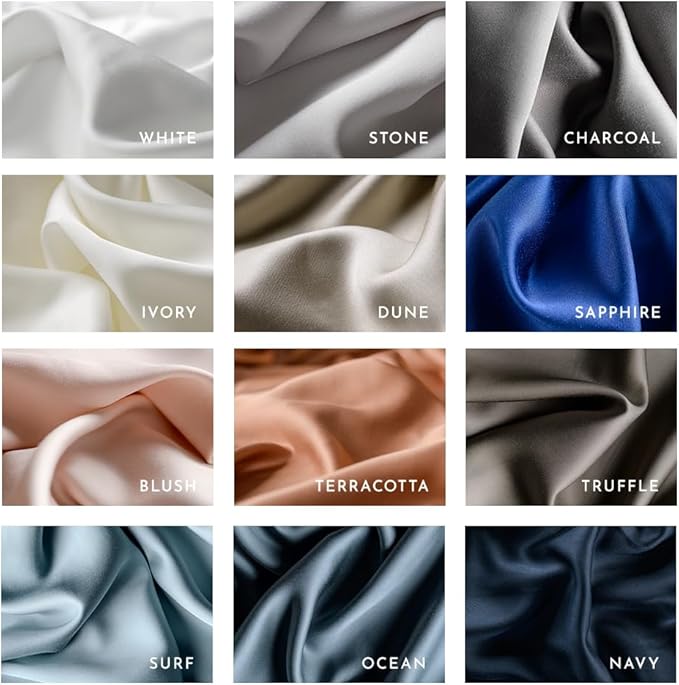 LUXOME 100% Rayon (Viscose) from Bamboo Pillowcase Set (Standard/Queen) | 400 Thread Count | Moisture-Wicking | Envelope Closure | Truffle