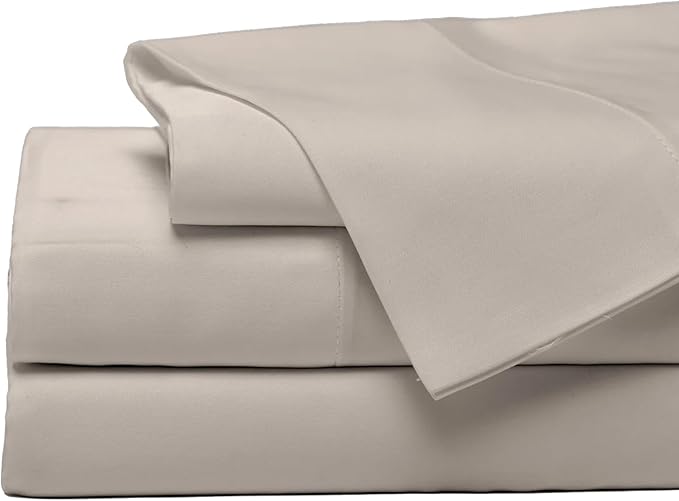 Cozy Earth Luxury Bed Sheet Set - 100% Viscose from Bamboo Fabric, Ultra-Soft & Breathable, Fits Regular & Deep Pocket Mattresses up to 20" - 4 Pieces Full Sheet Set Driftwood