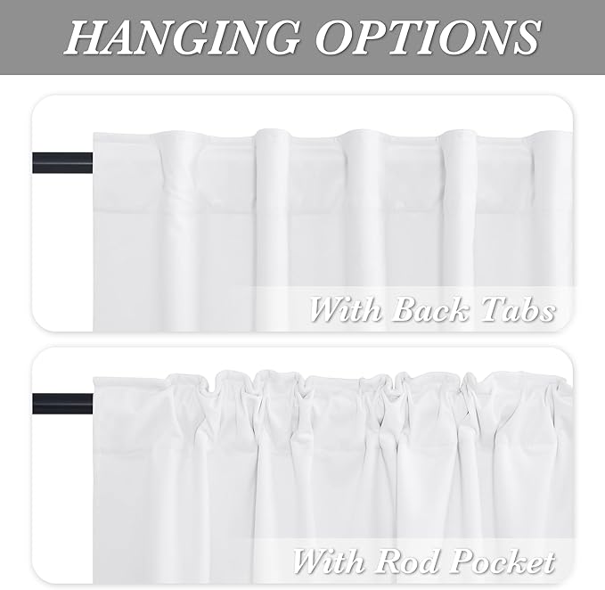 RYB HOME 100% Blackout Velvet Curtains, Thermal Insulated Room Darkening Back Tab and Rod Pocket Curtains for Living Room Nursery Bedroom, White, 52W x 90L, 2 Panels