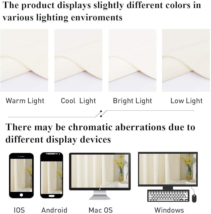StangH Super Soft Velvet Curtains Ivory White Nursery Girls Bedroom Privacy Drapes Rod Pocket Light Dimming Sliding Door Curtains for Living Room/Office, W52 x L105, 2 Panels