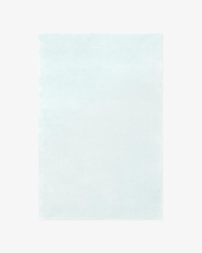 Hand-Tufted Wool Rectangle Area Rug – Soft Premium Wool Carpet for Living Room, Bedroom & Home Décor – 9X13 ft| Powder Blue – Durable, Non-Slip Backing, Handcrafted Rug