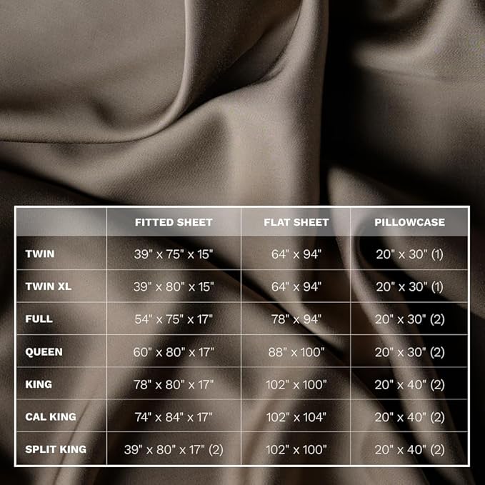 LUXOME 100% Rayon (Viscose) from Bamboo Pillowcase Set (Standard/Queen) | 400 Thread Count | Moisture-Wicking | Envelope Closure | Truffle