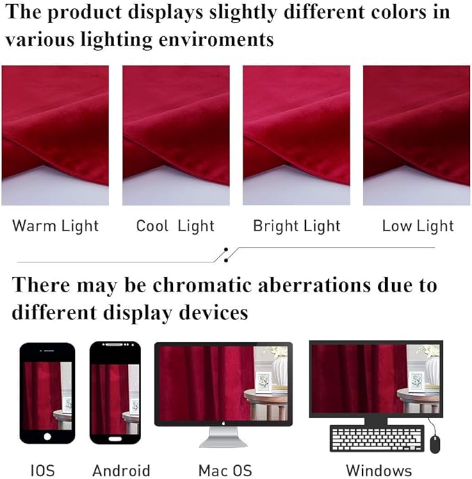 StangH Theater Red Velvet Curtains 120 inches Long, Luxury Christmas Home Decor Room Darkening Thermal Insulated Window Curtains for Living Room Bedroom, Rod Pocket Backdrops, W52 x L120, 2 Panels