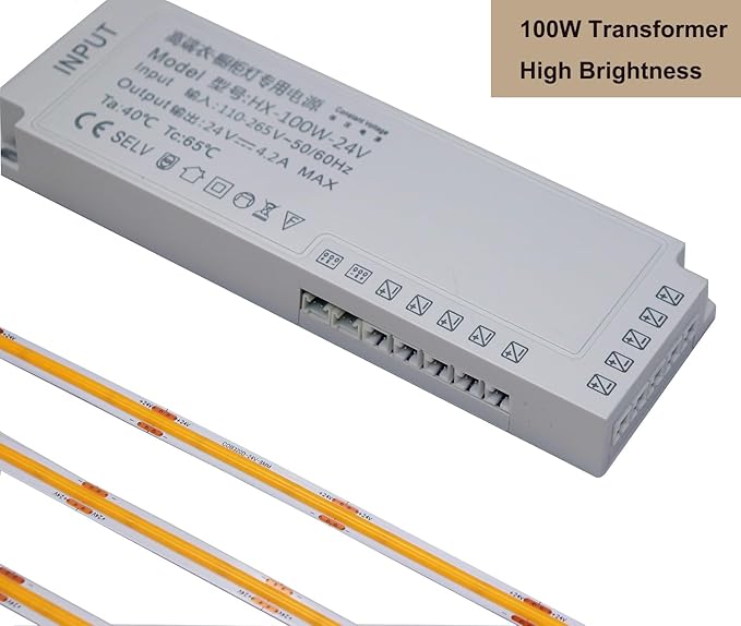 Under Cabinet Lights Kit, Ultra Thin COB LED Cabinet Strips, Bright Under Counter Lights for Kitchen, Cabinet, Counter, Workbench, Desk (Neutral White 4000K, 4 * 5Ft)