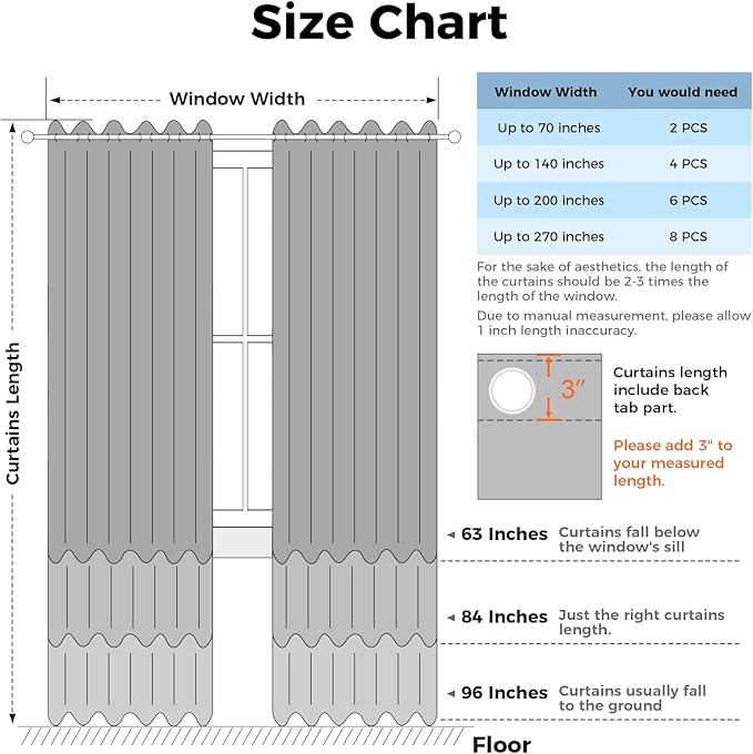 Star Blackout Curtains - Bedroom & Kids Rainbow Curtains, 108 Inch Long, Purple & Blue, 42 x 108 Inch, 2 Panels