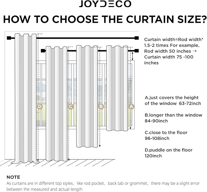 Joydeco Blackout Curtains for Bedroom - 84 Inch Long 100% Light Blocking 2 Panels Set White Drapes, Thermal Insulated Room Darkening Curtains, Linen Textured for Living Room, Rod Pocket & Back Tabs