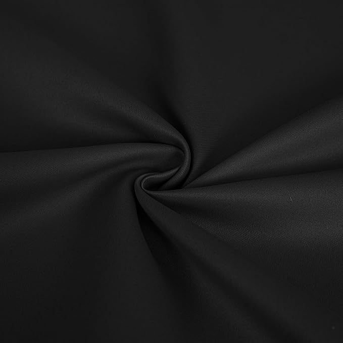 Blackout Curtains 108 Inch Length 2 Panels Set, Black Out Curtains for Bedroom 108 Inch Long, Rod Pocket Energy Saving Room Darkening Drapes for Living Room Window Dark Grey(W52 x L108)