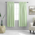 DONREN Light Green Curtains Light Filtering for Livingroom - 72 inch Length Set of 2 Panels Room Darkening Thermal Insulated Drapes for Hall Room,Light Mint Green,W52 x L72