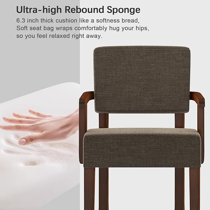 Accent Chair, Living Room Chairs Oversized with Soft Seat and Armrests for Dinning Bedroom Reading and Waiting Rooms