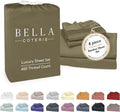 Bella Coterie Luxury Bamboo Viscose King Size Sheet Set | 100% Organically Grown | Ultra Soft | Cooling for Hot Sleepers | 18" Deep Pocket [Olive]