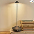 Cordless LED Table Lamp, Rechargeable 5200mAH Battery Operated Lamp for Decor, 3 Color Stepless Dimming Desk Lamps, for Restaurant, Bedroom, Outdoor Camping, Coffee Shop, Night Light