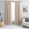 DONREN Room Darkening Curtain Panels - Boy's Room Drapes with Rod Pocket,Energy Smart Thermal Insulated Window Treatment Curtains(Warm Taupe,52 W x 90 inches L,2 Panels)