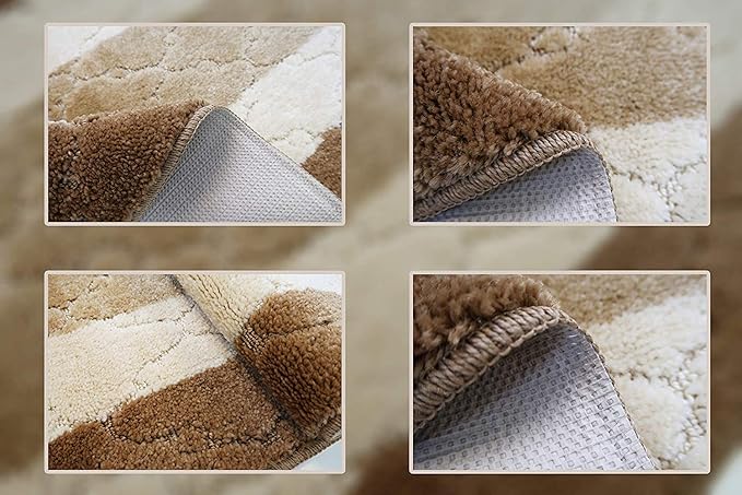 35 Ft Extra Long Beige Kitchen Hallway Runner Rug, Non-Slip Washable 26" X 35' Rubber Backed Carpet, Custom Size Floor Mat for Entryway Stairs Bedroom Bathroom