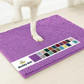 Muddy Mat® | Super Absorbent Door Mat Indoor, Microfiber Quick Dry Chenille Entryway Rug, Non-Slip Front Door Mat, Indoor Mats for Entryway, Machine Washable Pet Rug, Purple 48"x72"