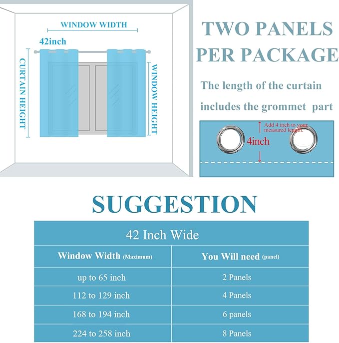 Estelar Textiler Navy Blue and Sage Green Ombre Blackout Curtains 63 Inches Long 2 Panels, Full Room Darkening Grommet Curtains for Bedroom, Thermal Insulated Light Blocking Gradient Drapes, 42Wx63L