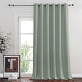NICETOWN Blackout Sage Green Living Room Divider Curtain for Bedroom, Thermal Insulated Grommet Room Darkening Window Treatment Sound Dampening, W80 x L90, 1 Panel