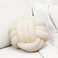 Petrella Knot Pillows Ball Round Throw Pillows Home Decor Cushion Decorative Aesthetic Throw Pillows，White 11inch