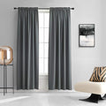 DONREN Blackout Curtain Panels - Light Reducing Thermal Insulated Solid Blackout Curtains/Panels/Drapes for Living Room (Set of 2, 60 inches by 84 Inch, Medium Grey)