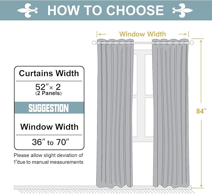 ChrisDowa Grommet Blackout Curtains for Bedroom and Living Room - 2 Panels Set Thermal Insulated Room Darkening Curtains (Forest Green, 52W x 84L)