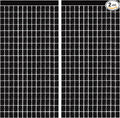 GOER Black Party Backdrop Metallic Tinsel Foil Fringe Curtain Photo Booth Props for New Year's Eve Graduation Halloween Birthday Casino Theme Party Holiday Celebration Party Decorations (2 Packs)