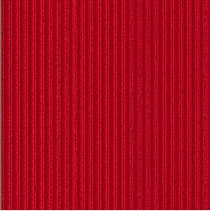 Ottomanson 2'7" x 34' Hallway Runner with Scraper Pile Extra Durable Non-Slip Rug Mat for Indoor & Outdoor Use - Ideal for Kitchen, Entryway, Patio & Garage - High-Traffic Carpet, Red