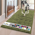 Muddy Mat® | Super Absorbent Door Mat Indoor, Microfiber Quick Dry Chenille Entryway Rug, Non-Slip Front Door Mat, Indoor Mats for Entryway, Machine Washable Pet Rug, Army Green 24" x 72"