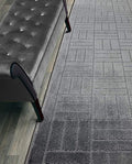 Custom Length Hallway Runner Rug,Slip Resistant,Bricks Anthracite, 26 Inch X 18 feet, Sold and Priced Per Foot