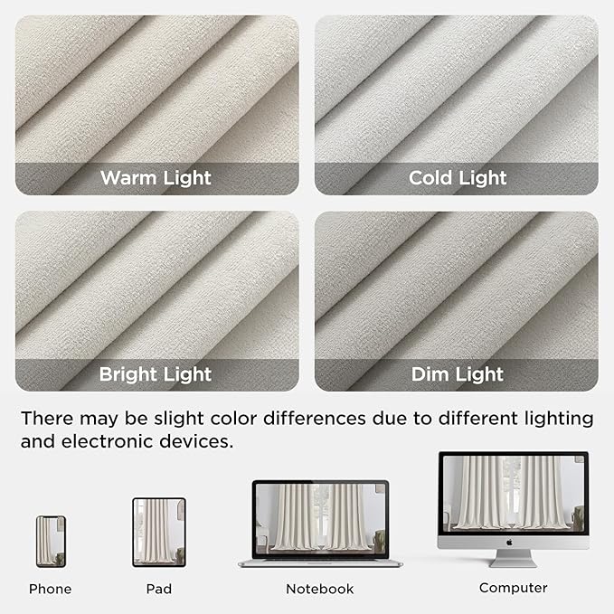 Joydeco White 100% Blackout Curtains 84 Inch 2 Panels, Luxury Thermal White Velvet Curtains for Bedroom Living Room, Soundproof Blackout Window Drapes, Rod Pocket & Back Tab (52W x 84L)