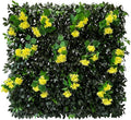 GLANT Expandable Fence Privacy Screen for Balcony Patio Outdoor,Decorative Faux Ivy Fencing Panel,Artificial Hedges (Single Sided Leaves) (2, Branches -Yellow Muxiang)