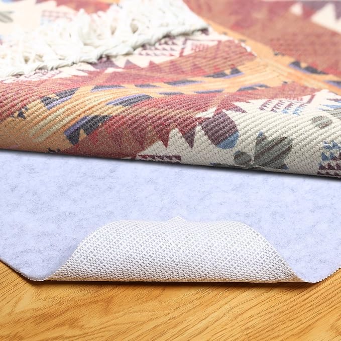 Non Slip Rug Pad, Natural Rubber Backing Rug Pads 1/4” Thick, Felt Rug Gripper Pad, Non Slip Under Carpet Mat, Under Rug Cushion for Hardwood Floors, Carpet Runners (2x10FT)