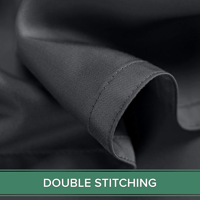 Pure Bamboo Short Queen Sheets for RV Camper (60"x75") - Genuine 100% Organic Viscose Derived from Bamboo Bed Sheet Set, Soft & Cooling, 2 Year Quality Promise (Short Queen, Charcoal)
