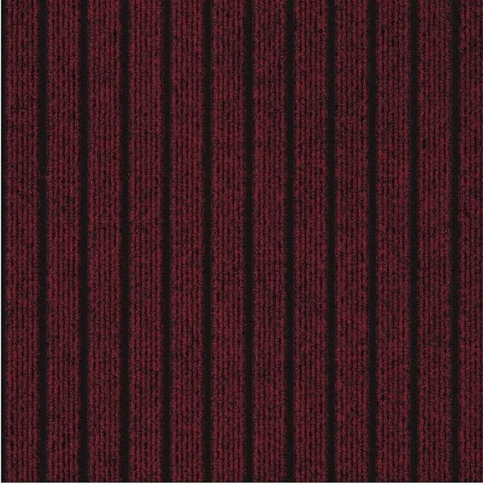 Ottomanson 2'7" x 9' Hallway Runner with Scraper Pile Extra Durable Non-Slip Rug Mat for Indoor & Outdoor Use - Ideal for Kitchen, Entryway, Patio & Garage - High-Traffic Carpet, Red