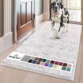 Muddy Mat® | Super Absorbent Door Mat Indoor, Microfiber Quick Dry Chenille Entryway Rug, Non-Slip Front Door Mat, Indoor Mats for Entryway, Machine Washable Pet Rug, White 36"x60"