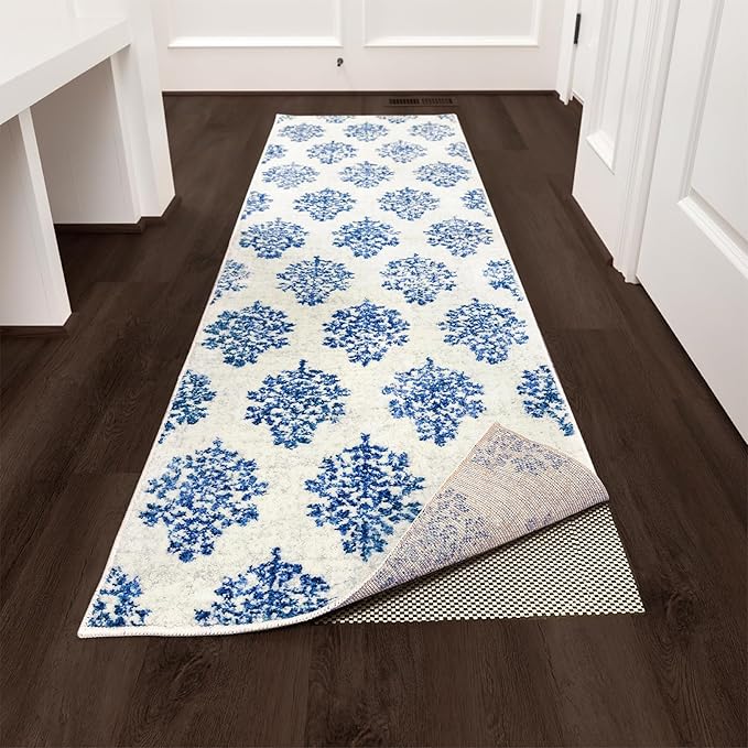 Veken 2.5x12 Ft Rug Pad Gripper for Hardwood Floors, Non Slip Rug Pads for Area Rugs, Thick Rug Grippers for Tile Floors, Under Carpet Anti Skid Mat, Keep Your Rugs Safe and in Place