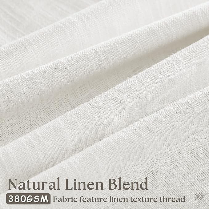 120 Inch Curtains High Ceiling Tall Curtains 2 Panels Set for Living Room Pinch Pleated with Hooks Rings Back Tab Bohemian Semi Sheer Drapes Cottage Long Large Window Drapes 120 Length Beige White