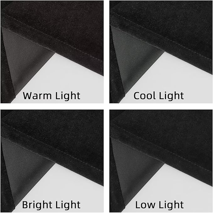 Joydeco Black Velvet Curtains 84 inch Length 2 Panels, Luxury Blackout Rod Pocket Thermal Insulated Window Curtains, Super Soft Room Darkening Drapes for Living Dining Room Bedroom,W62 x L84 inches