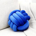Petrella Knot Pillow Throw Pillows Ball Round Cute Throw Pillows Home Decor Cushion Decorative Aesthetic Spandex,Jewel Blue 8inch