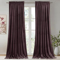 StangH Purple Curtains 84 Inch - Luxury Thermal Light Blocking Privacy Velvet Drapes for Bedroom & Living Room, Super Soft Noise Reducing Window Treatments, W52 x L84, 2 Panels