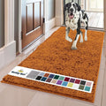 Muddy Mat® | Super Absorbent Door Mat Indoor, Microfiber Quick Dry Chenille Entryway Rug, Non-Slip Front Door Mat, Indoor Mats for Entryway, Machine Washable Pet Rug, Orange 36" x 120"