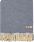 | Wool Blanket/Throw | 100% New Zealand Wool | Perfect for Home and Outdoors | Virgin Wool Throw with Fringes 75"x87" (190 x 220 cm)
